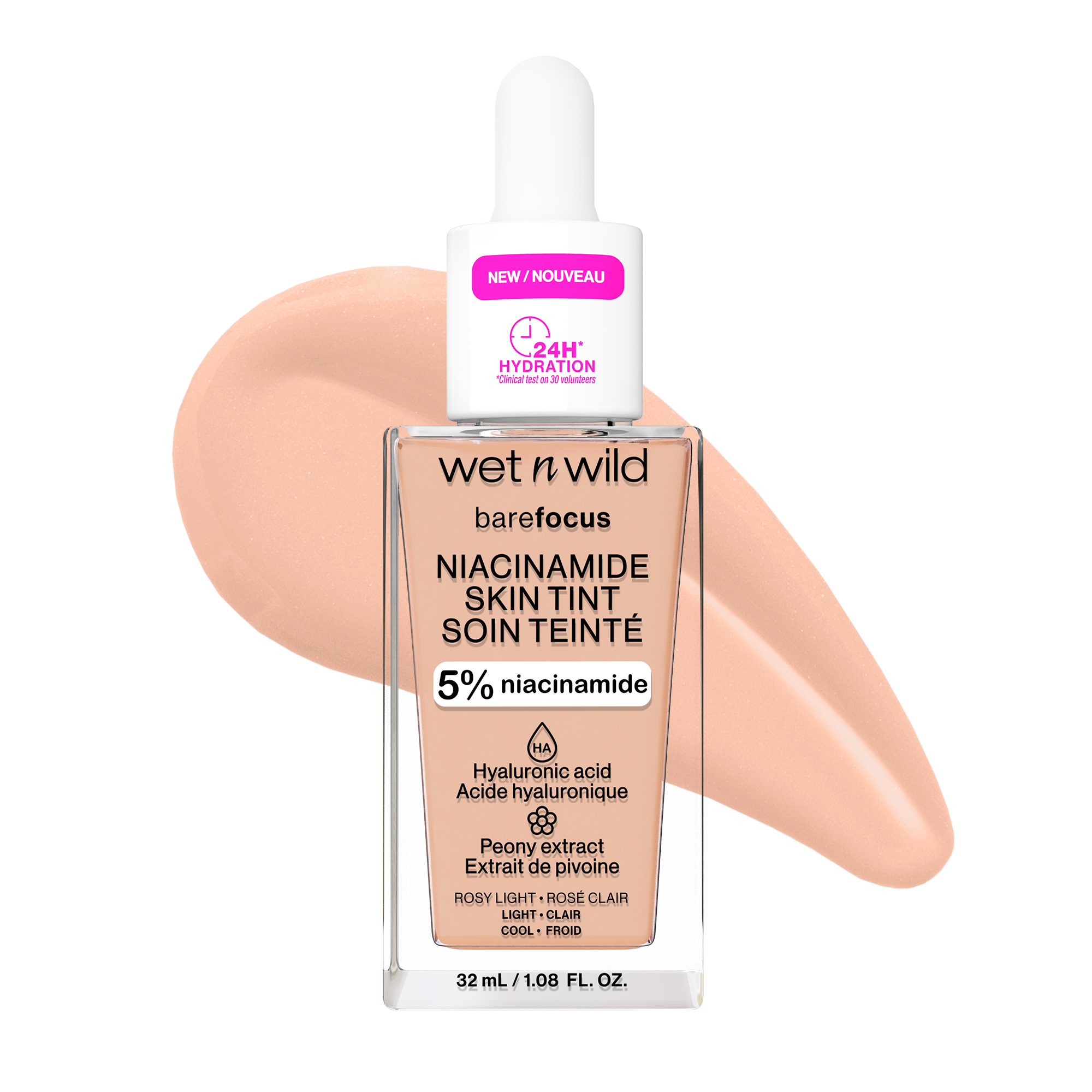 Bare Focus Niacinamide Skin Tint | Rosy Light