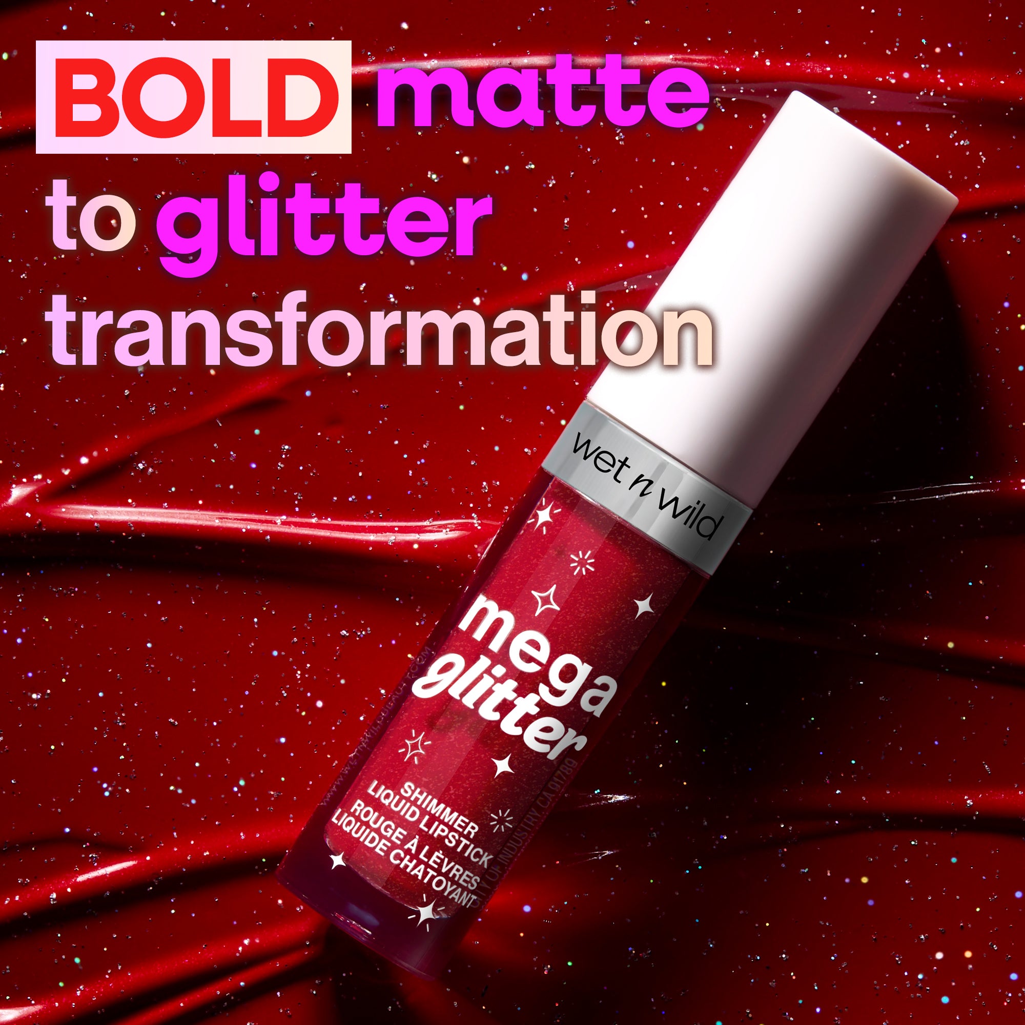 Mega Glitter Shimmer Liquid Lipstick | New Soulmate - Image 3