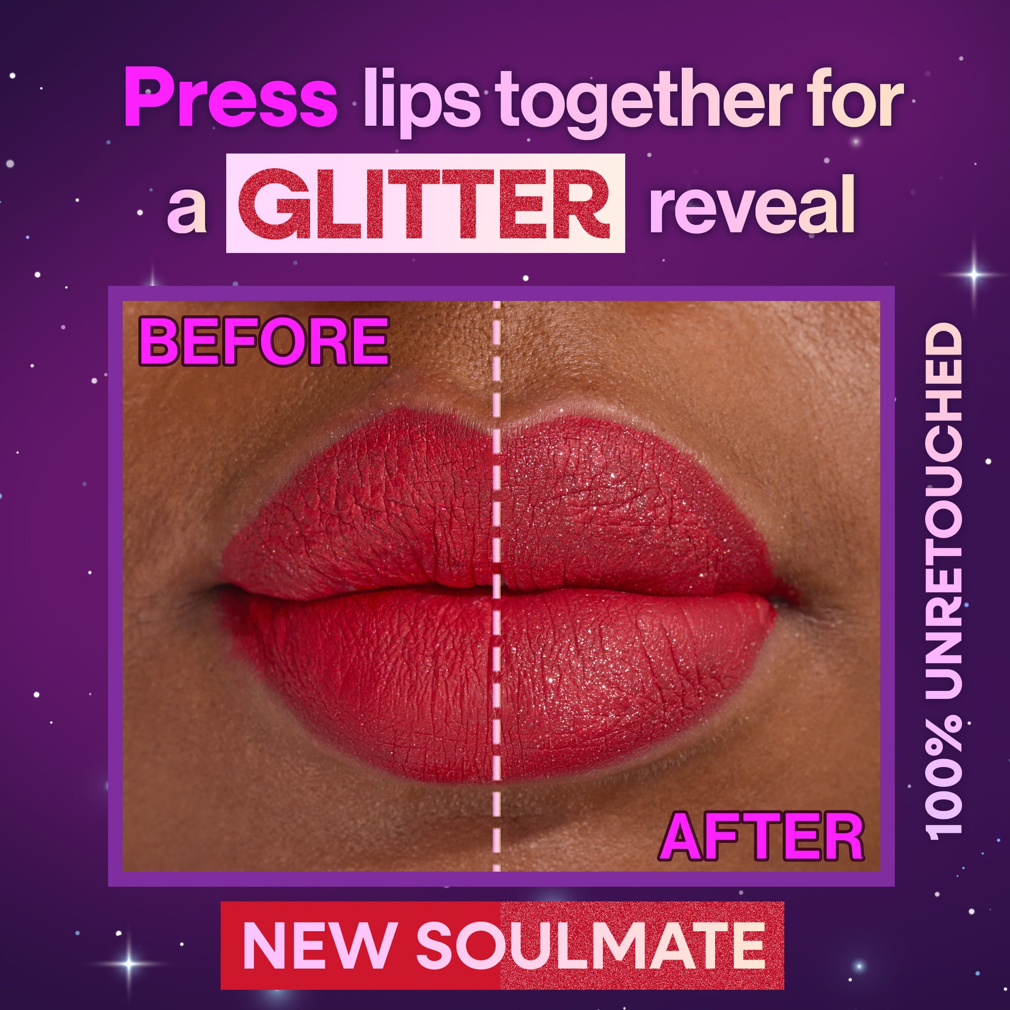 Mega Glitter Shimmer Liquid Lipstick | New Soulmate - Image 4